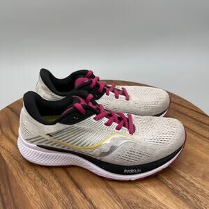 Saucony Guide 14 Shoes Womens Size 6.5 White Running Comfort Walking Sneakers